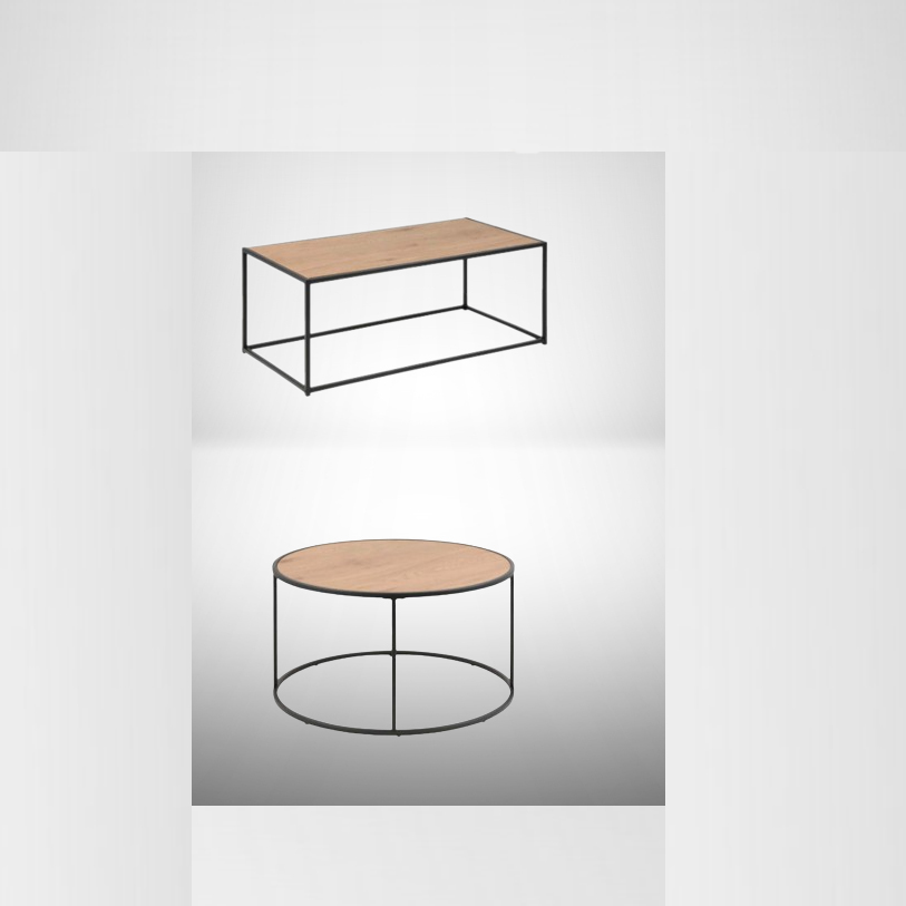 שולחן סלון ריבר לבחירה עגול או מלבן